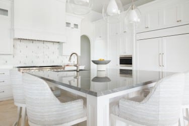 Image of modern white kitchen